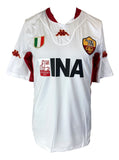 Francesco Totti Signed AS Roma White Kappa Soccer Jersey BAS