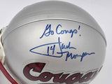 Jack Thompson Autographed WSU Cougars Mini Helmet Go Cougs! Beckett BS30087