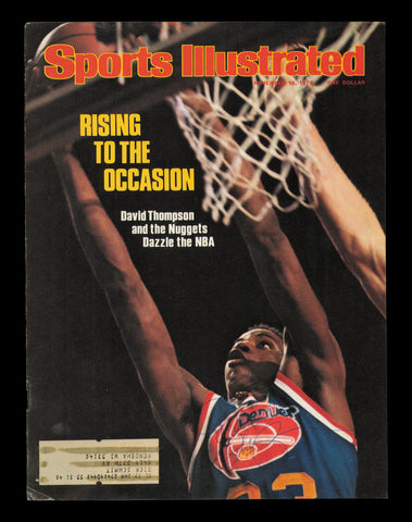 David Thompson Autographed Sports Illustrated Cover Denver Nuggets SKU #237851