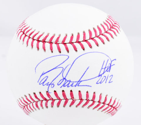 Barry Larkin Autographed Rawlings OML Baseball w/HOF - Beckett W Hologram *Blue