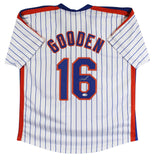 Dwight Doc Gooden Signed New York Mets 1986 Pinstriped Jersey (JSA) W.S. Champs