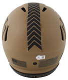 Chiefs Travis Kelce Signed Salute To Service II F/S Speed Proline Helmet BAS Wit