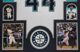 FRAMED SEATTLE MARINERS JULIO RODRIGUEZ AUTOGRAPHED SIGNED JERSEY JSA COA
