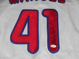 Charlie Manuel Philadelphia Phillies Signed Jersey (JSA COA) 2008 World Champion