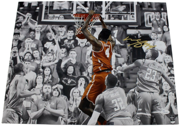 Mohamed Mo Bamba Gold Signed 16x20 Photo Texas Longhorns Dunk JSA 136083