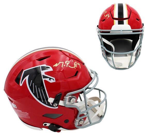 Michael Penix Jr. Signed Atlanta Falcons Speed Flex Authentic Throwback Helmet