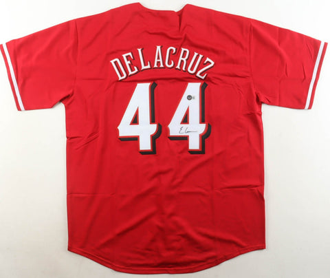 Elly De La Cruz Signed Cincinnati Reds Red Jersey (Beckett) 2xAll Star Shortstop