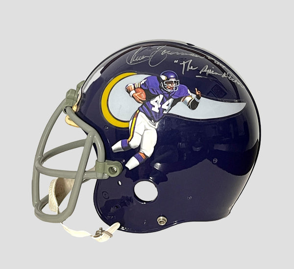 Chuck Foreman Vikings Signed Full Size TK Helmet Hand Painted PSA/DNA 205138