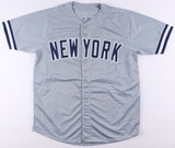 Johnny Damon Signed New York Yankees Gray Road Jersey (JSA COA) 2xSeries Champ