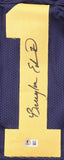 Braylon Edwards Signed Michigan Wolverines Pro-Cut Jersey (Beckett) Pro Bowl W.R