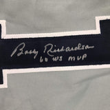 Autographed/Signed BOBBY RICHARDSON 60 WS MVP New York Grey Jersey JSA COA Auto