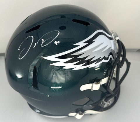 Eagles Linebacker JORDAN DAVIS Signed Full Size Replica Speed Helmet AUTO - BAS