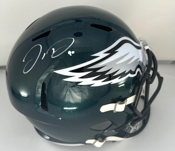 Eagles Linebacker JORDAN DAVIS Signed Full Size Replica Speed Helmet AUTO - BAS