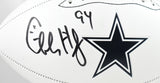 Charles Haley Autographed Dallas Cowboys Logo Football - Prova *Black