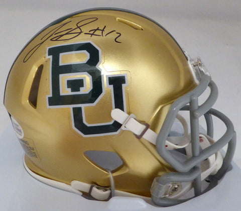 JOSH GORDON AUTOGRAPHED SIGNED BAYLOR GOLD SPEED MINI HELMET BECKETT 131616