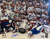 Cale Makar Autographed 11x14 Team Photo 2022 Stanley Cup Champs Fanatics COA