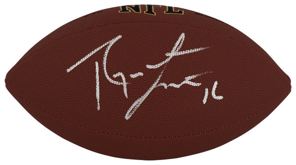 Ryan Leaf Signed Wilson Super Grip Full Size NFL Football - (SCHWARTZ COA)