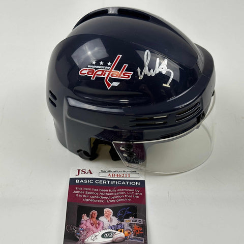 Autographed/Signed Alexander Ovechkin Washington Capitals Mini Helmet JSA COA
