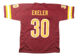 Austin Ekeler Washington Signed Burgundy Football Jersey BAS