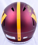 Santana Moss Autographed Washington Commanders F/S Speed Helmet- Beckett W Holo