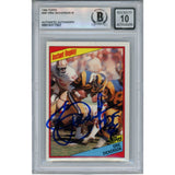 Eric Dickerson Autographed 1984 Topps #281 Grade 10 Trading Card Beckett 53041
