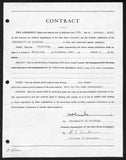 Fritz Crisler HOF Michigan Head Coach Signed/Auto Contract PSA BA199023