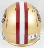 Isaac Guerendo Autographed 49ers Speed Mini Helmet- Beckett W Hologram *Black