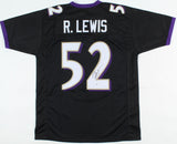 Ray Lewis Signed Baltimore Ravens Black Jersey (Beckett) 13xPro Bowl LB