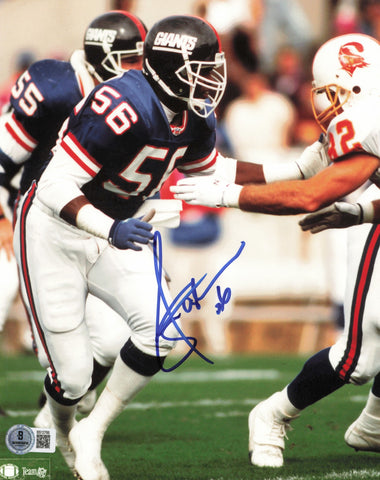 Lawrence Taylor Autographed 8x10 Photo New York Giants Beckett BAS QR #BS12766