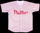 Curt Schilling Signed Philadelphia Phillies Pinstriped Jersey (JSA COA)
