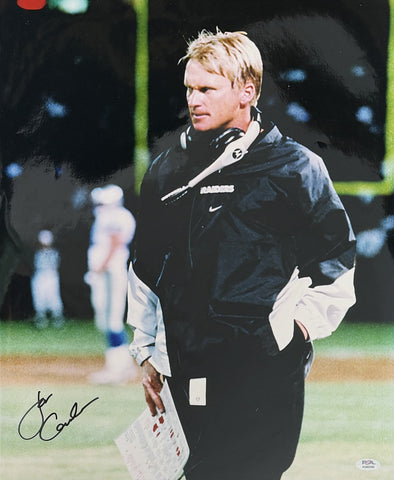 Jon Gruden Oakland Signed/Autographed 16x20 Photo PSA/DNA 212204