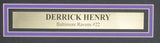 Derrick Henry Signed/Auto 16x20 Photo Baltimore Ravens Framed Beckett 191938