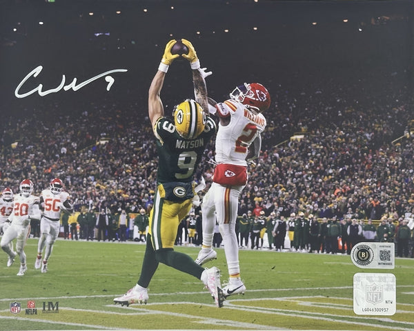 CHRISTIAN WATSON- Green Bay Packers - Signed 8x10 Photo #1 AUTO - BAS