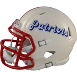 AJ Brown Signed New England Patriots Retro Mini Helmet Beckett Witnessed 57970