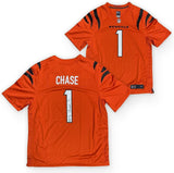 Ja'Marr Chase Autographed Cincinnati Bengals Nike Game Jersey Beckett COA