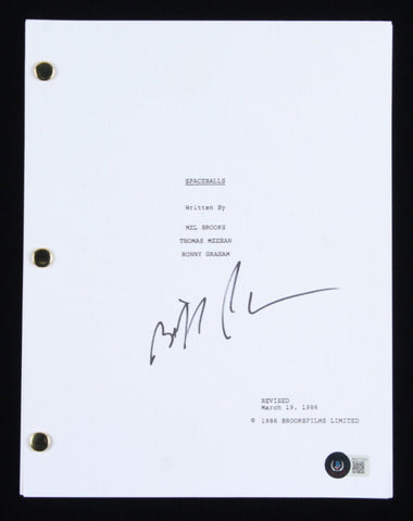 Bill Pullman (Lone Star) Signed Spaceballs Movie Script (Beckett COA) 1987 Film