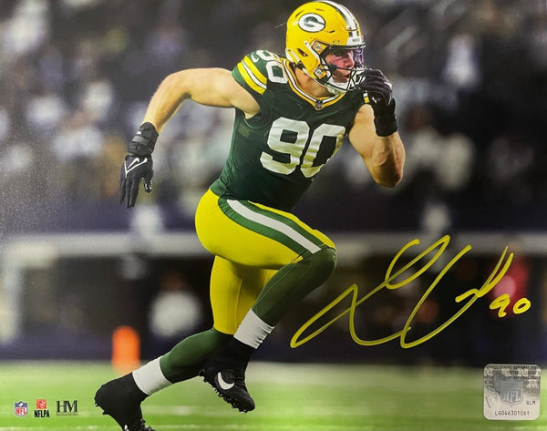 Packers 1st Round Pick Linebacker LUKAS VAN NESS Signed 8x10 Photo #4 AUTO