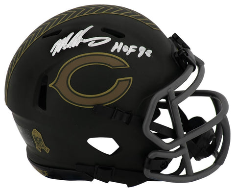 Mike Singletary Signed Bears 2025 SALUTE Riddell Mini Helmet w/HOF - (SS COA)