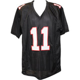 Julio Jones Autographed/Signed Pro Style Black XL Jersey Beckett Witness 51835