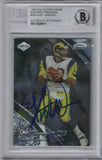 Kurt Warner Autographed 1999 Edge Preview KW Trading Card Beckett Slab 36343
