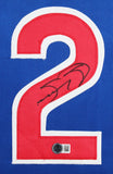 Sammy Sosa Authentic Signed Blue Pro Style Framed Jersey BAS Witnessed