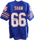Billy Shaw Autographed/Signed Pro Style Size XL Blue Jersey HOF Beckett 59458