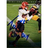 Tee Higgins Autographed Panini PA-19 Who Dey Trading Card Beckett 48910