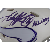 Adrian Peterson Signed Minnesota Vikings Alt Mini Helmet All Day Beckett 50196