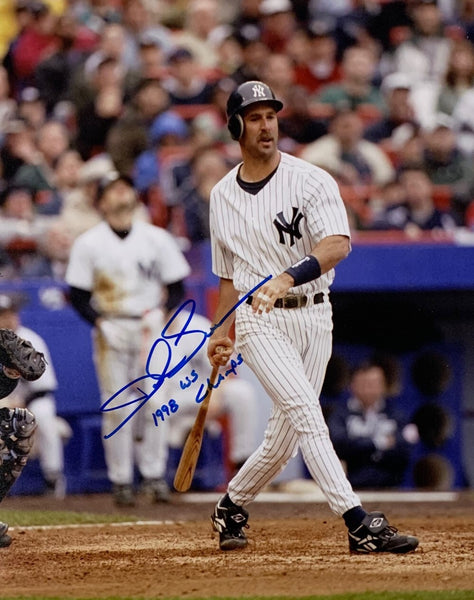 NY Yankees World Serie Champ DALE SVEUM Signed 8x10 Photo w/ "WS Champs" AUTO
