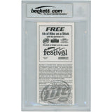 Adrian Peterson Autographed 11/11/07 ROY Slabbed Ticket Stub Beckett 50360