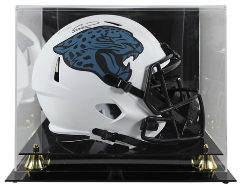 Jaguars Calvin Ridley Signed Lunar Full Size Speed Rep Helmet W/ Case BAS Wit
