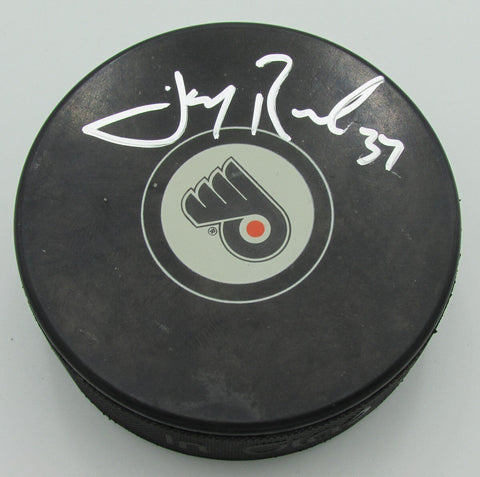 Jay Rosehill Philadelphia Flyers Autographed/Signed Flyers Logo Puck 140679