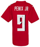 Michael Penix Jr. (FALCONS) Signed Red Custom Football Jersey - (SCHWARTZ COA)