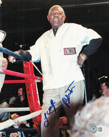 George Benton Autographed 8x10 Photo Boxer/Trainer Beckett BAS QR #BH29143